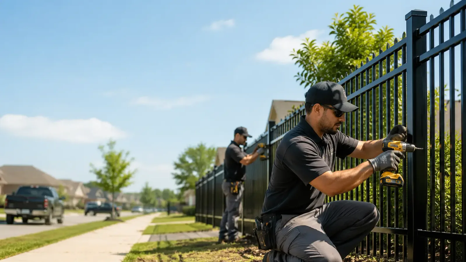 Metal Fence Installation in Aurora, ME